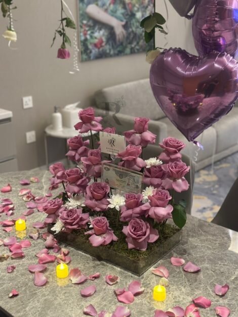 Purple Room Arrangement