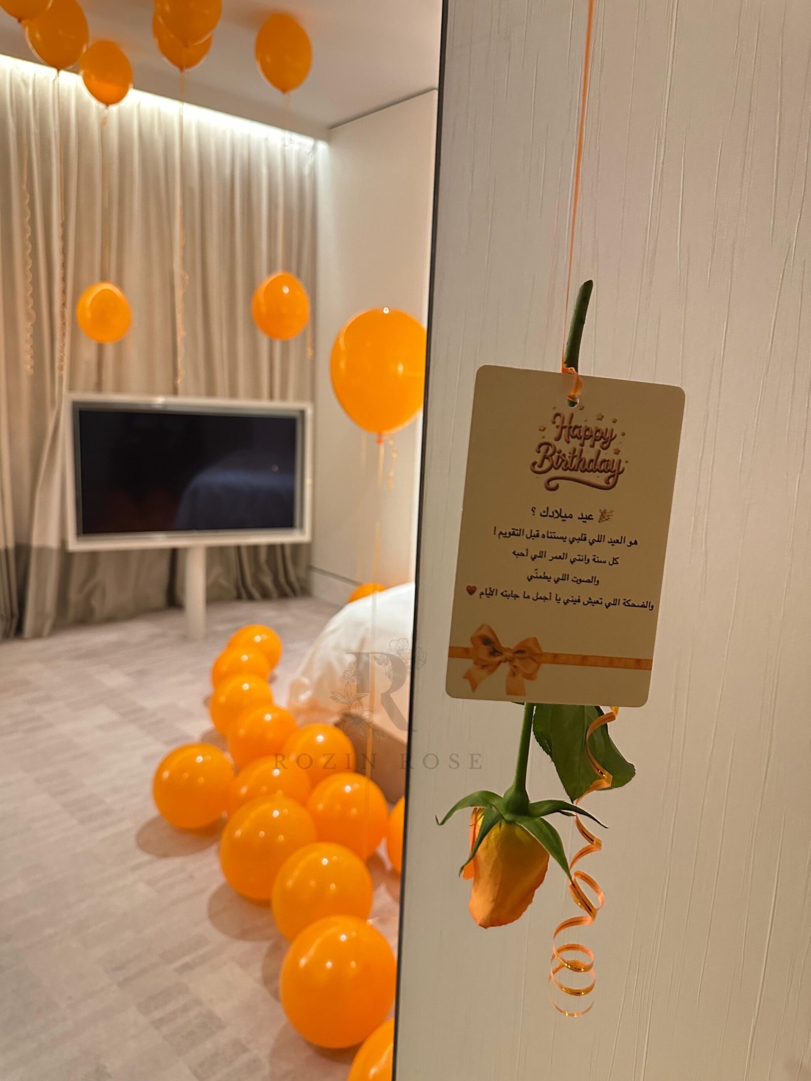 Orange Bliss Hotel Room Decoration Package - الصورة 9