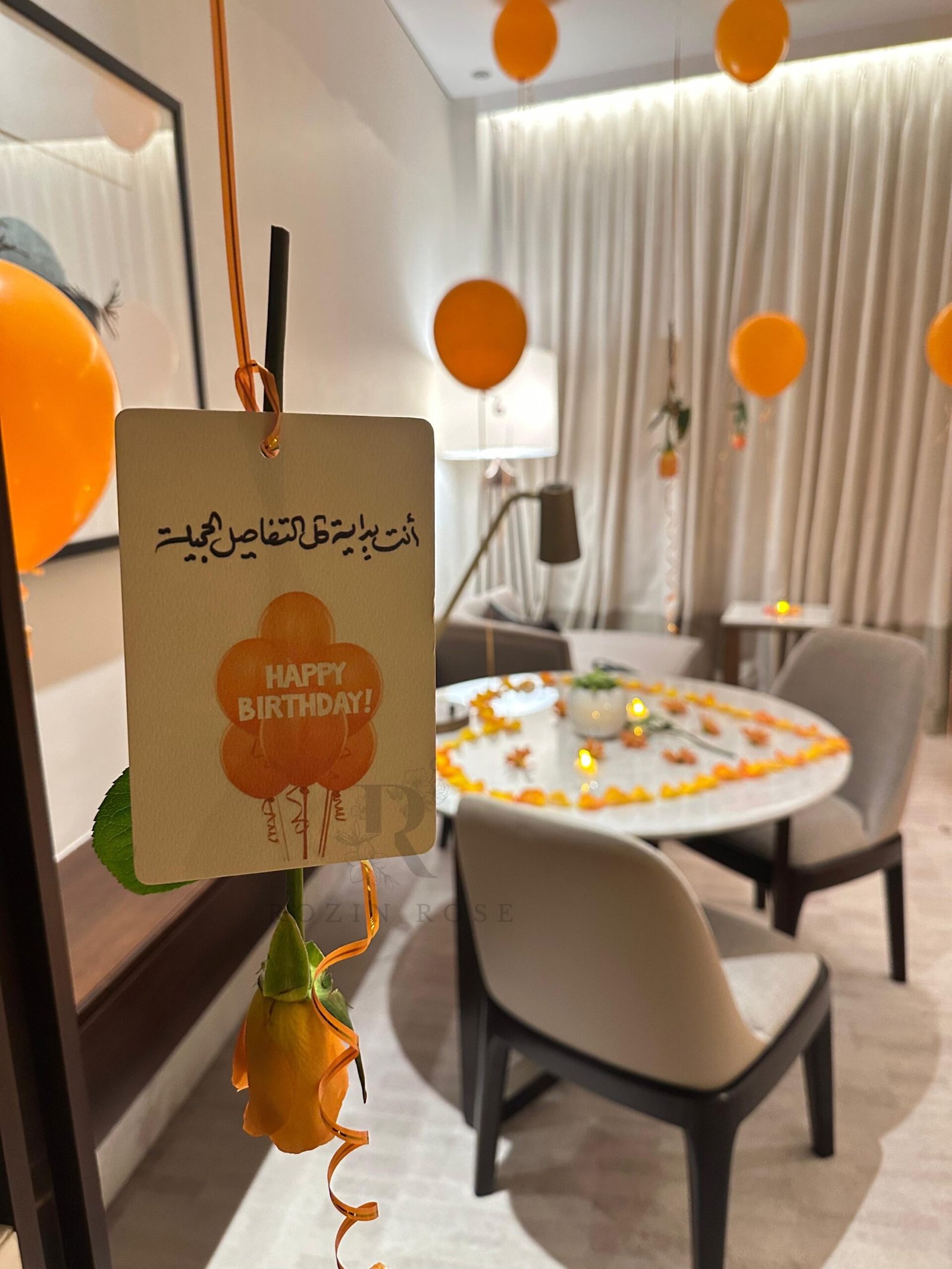Orange Bliss Hotel Room Decoration Package - الصورة 4