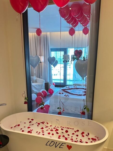 Silver Package Romantic Room Setup