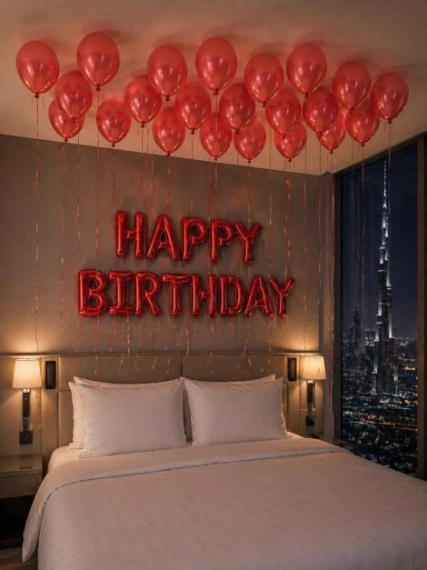 Happy Birthday with balloons