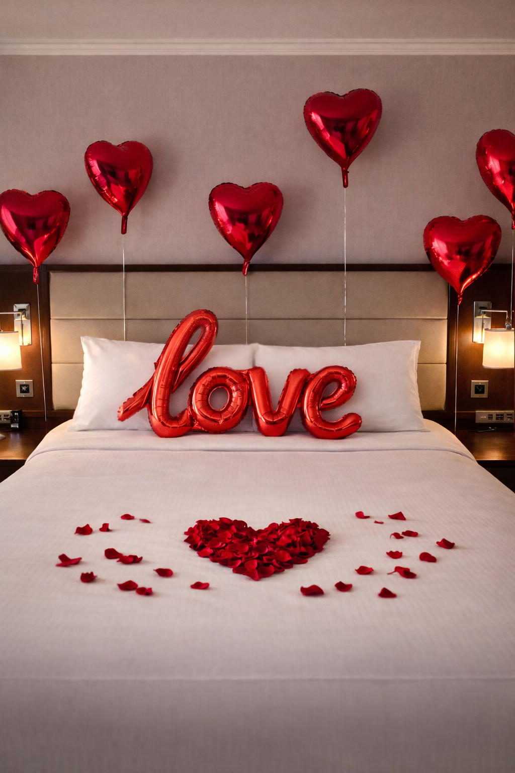 Decor party 6 heart balloons