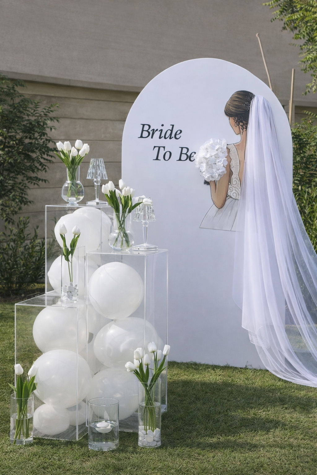 Elegant Bride To Be Garden Setup - Image 3