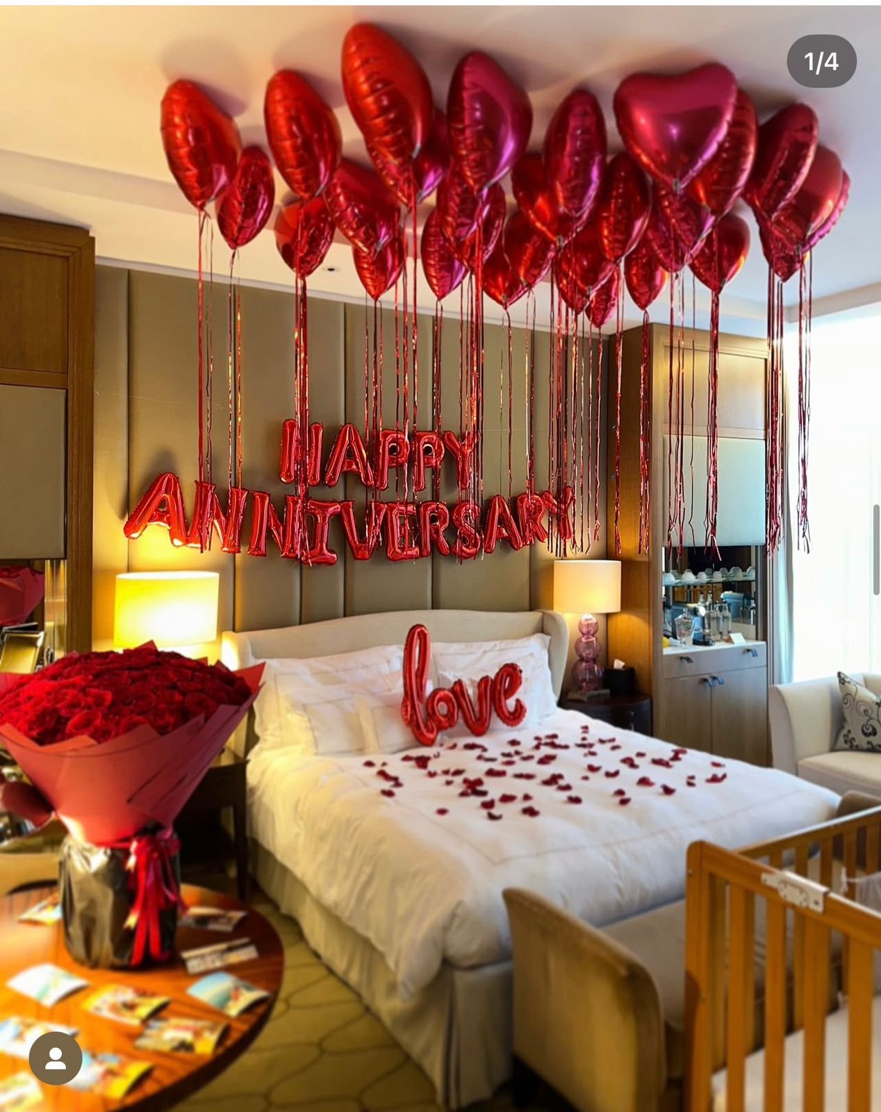 Romantic Anniversary Room Setup - الصورة 5