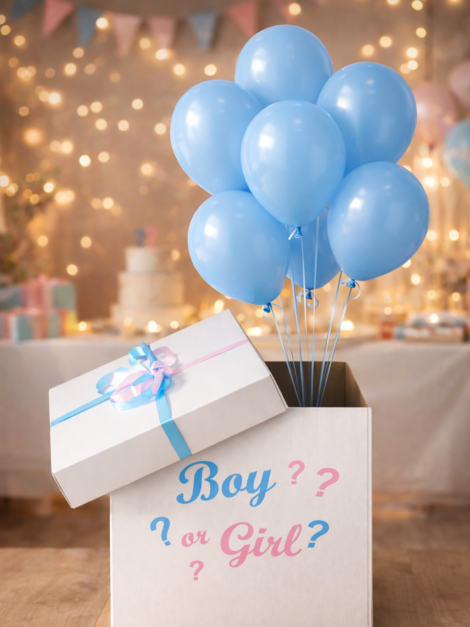 Gender Reveal Balloon Box