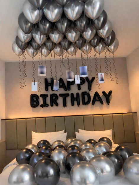 Modern Birthday Room Decoration