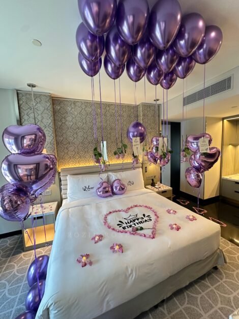 Purple Decoration room hotel