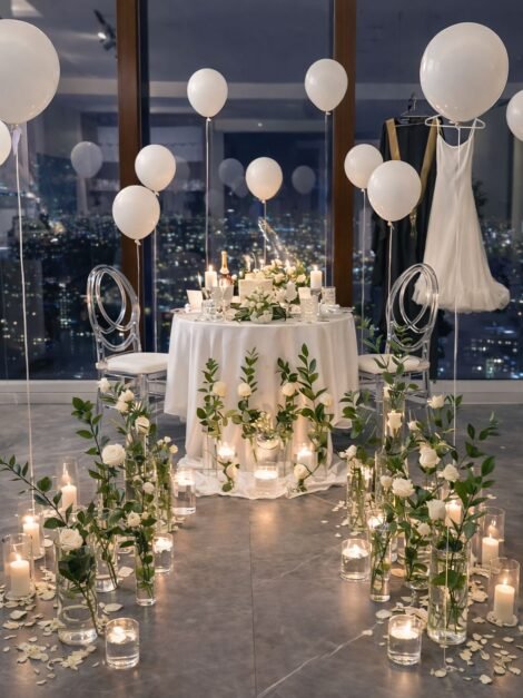 A White Night Above the Clouds