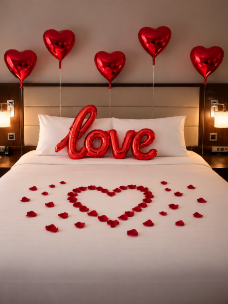 Decor party 6 heart balloons