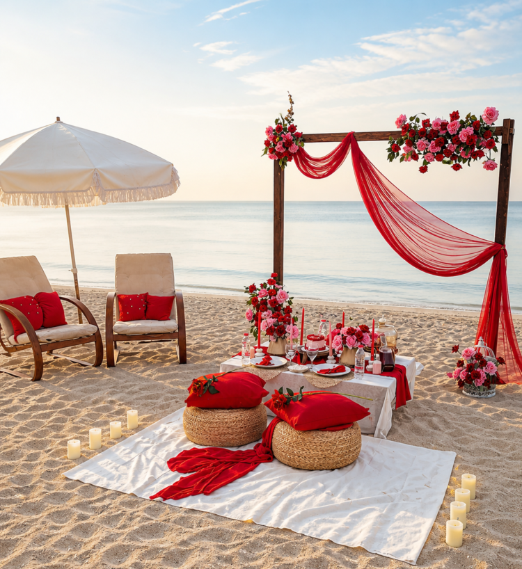 Beach Picnic Setup