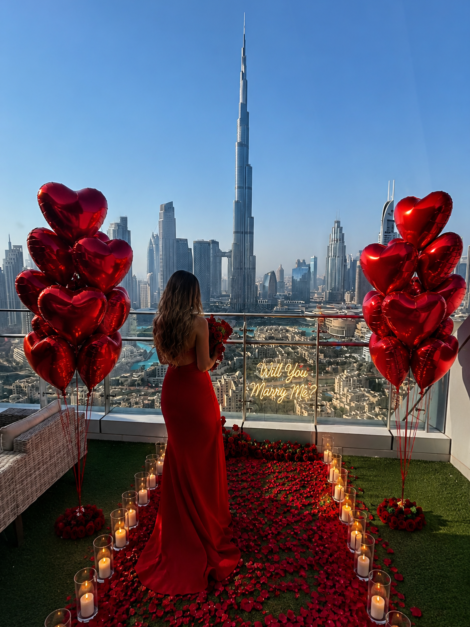 Dubai View Marry Me Proposal
